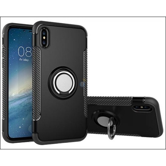 CAPA SUPORTE DE ANEL APPLE IPHONE XS PRETO